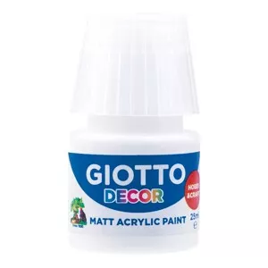 GIOTTO Akrylová barva Decor Acrylic MATT bílá, 25 ml