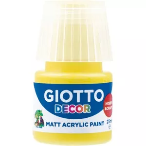GIOTTO Akrylová barva Decor Acrylic MATT primární žlutá, 25 ml