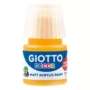 GIOTTO Akrylová barva Decor Acrylic MATT žlutá tmavá, 25 ml