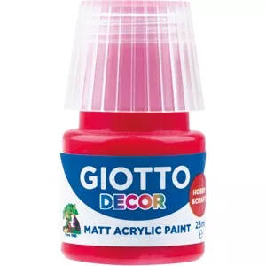 GIOTTO Akrylová barva Decor Acrylic MATT červená, 25 ml
