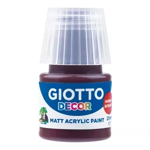 GIOTTO Akrylová barva Decor Acrylic MATT hnědá, 25 ml