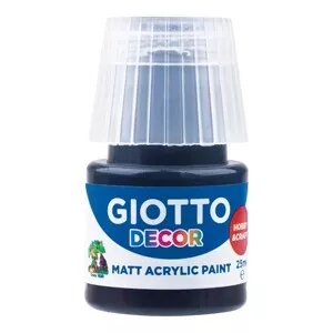 GIOTTO Akrylová barva Decor Acrylic MATT černá, 25 ml