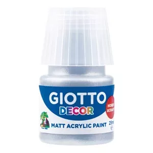 GIOTTO Akrylová barva Decor Acrylic MATT stříbrná, 25 ml