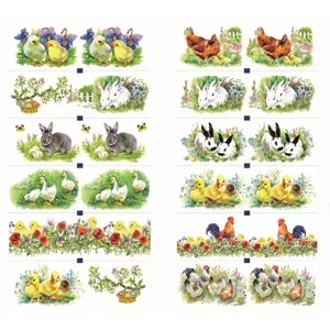 Anděl Přerov Smršťovací dekorace na vejce - domácí zvířata 12 ks