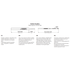 Ajax Jehlový pilník 160 mm, plochý se zaoblenými rohy, 5,8 × 1,5 mm, sek 0 286213901600
