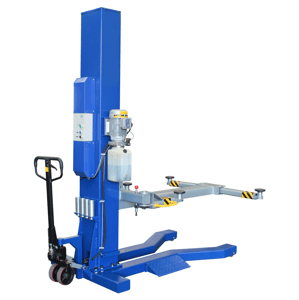 Jednosloupový hydraulický zvedák 2,5 t – mobilní, robustní rám 167251D