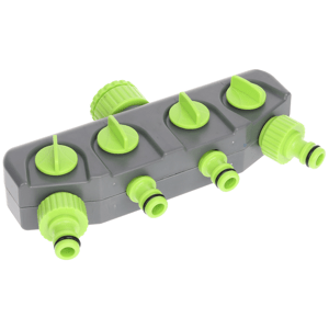 Ventil 4-cestný na kohoutek 3/4" a 1/2" Silverline 167269