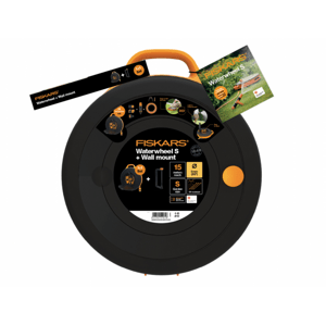 Sada FISKARS buben+hadice S+držák na zeď 15m 1026376 19180