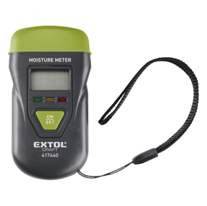 EXTOL CRAFT Vlhkoměr pro měření vlhkosti dřeva, omítky a podobných materiálů 417440