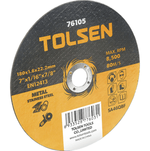 TOLSEN Řezný kotouč na nerez 125 × 1,2 × 22 mm 76103