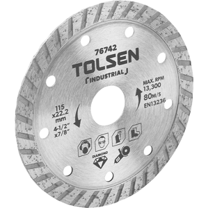 TOLSEN Diamantový TURBO kotouč 115 mm 76742