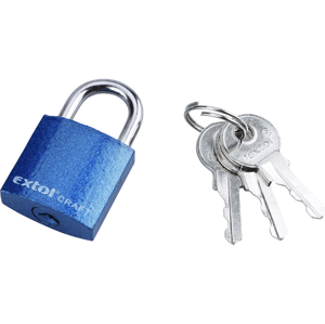EXTOL CRAFT Zámek visací litinový barevný, 25 mm 77005