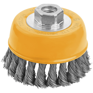 TOLSEN Hrnkový copánkový kartáč 100 mm - M14 77509