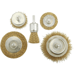 TOLSEN Sada drátěných kartáčů 5 ks 77552