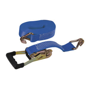 Silverline Ráčnový popruh 50 mm × 8 m – pogumovaná ráčna a háky 846125