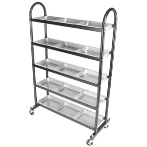 Pojízdný stojan s 15 přihrádkami 8651-0203-15