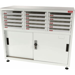 SHUTER Uzamykatelná skříňka s přihrádkami DU-315P