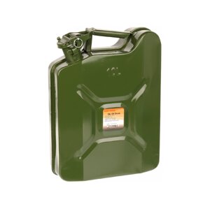 Ocelový kanystr 10 l – na PHM, pevná konstrukce EU-JC010