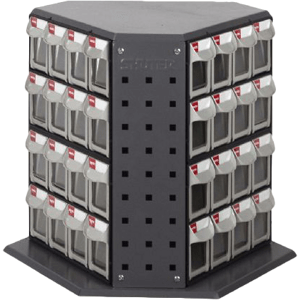 SHUTER Otočný organizér s 48 výklopnými zásobníky PROFI RFO-848