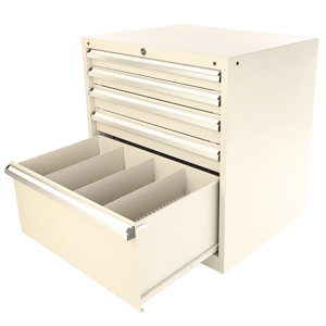 Kontejner na nářadí 723×580×750 mm – 5 zásuvek, uzamykatelný, kovový XC65A-5SG