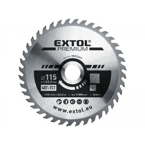 EXTOL PREMIUM Kotouč pilový s SK plátky 115x1,3x22,2mm, 40T 8803203