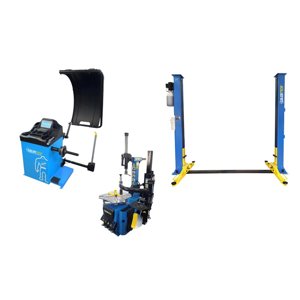 SET 2 MAXI - Automatická zouvačka TC03, vyvažovačka TW-02 3D a dvousloupový zvedák 4000kg MAXI se2m