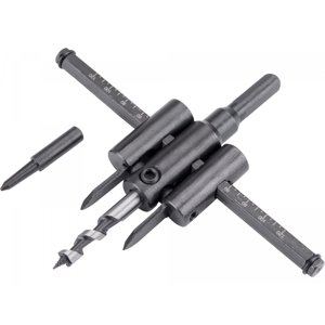 Vrták nastavitelný vykružovací do dřeva s 2břity, ∅ 30-120mm 1804