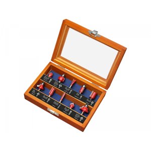 Frézy tvarové do dřeva s SK plátky, sada 10ks 44041