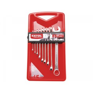 Klíče očkoploché, sada 9ks, CrV 6352