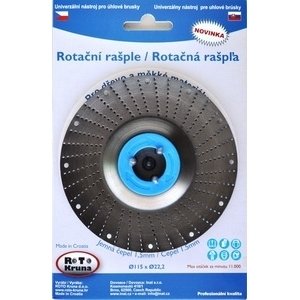 Rotační rašple 125x22,2mm - jemná čepel 1,5mm ROTO12515