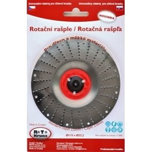 Rotační rašple 125x22,2mm - standard čepel 2,0mm ROTO12520