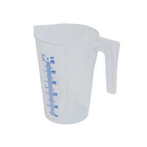 Průhledná polypropylénová odměrná nádobka 0,5 l 8940003330002