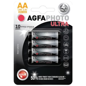 AgfaPhoto Ultra alkalická baterie LR06/AA, 4ks AP-LR06U-4B