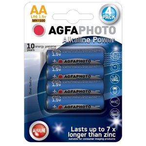 AgfaPhoto Power alkalická baterie LR06/AA, blistr 4ks AP-LR06-4B