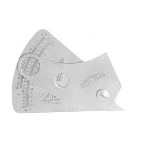 KINEX/K-MET Měrka na svary - 3 stupnice, INOX 1120-02-015