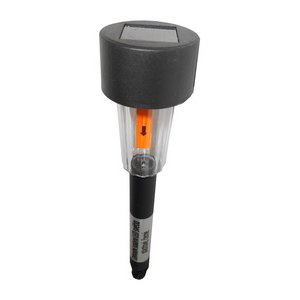 Zahradní solární LED světlo - plastové, černé ZSLED01