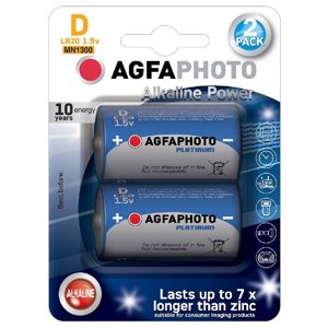 AgfaPhoto Power alkalická baterie LR20/D, blistr 2ks AP-LR20-2B