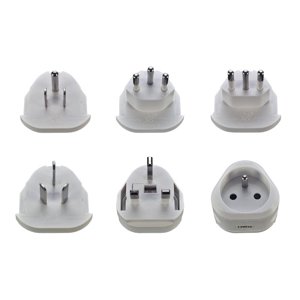 Solight cestovní adaptér, uzemněný, výměnné vidlice pro celý svět PA20