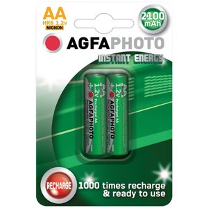 AgfaPhoto přednabitá baterie AA, 2100mAh, 2ks AP-HR62100IE-2B