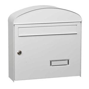 MARS - schránka na dopisy pozinkovaný plech kulatá 6322 - bílá 6322B