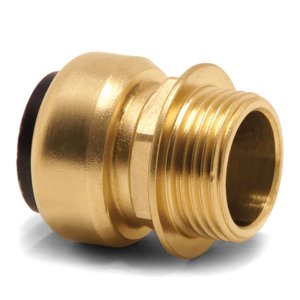 Závitová spojka (mosaz) 1/2" AG, trubka 18 mm 2150012