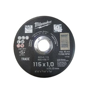 Milwaukee Řezný kotouč 115x1,0mm - 1ks 4932479577
