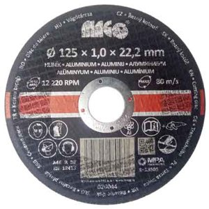 Řezný kotouč na hliník 125x1,0x22,2mm 020044