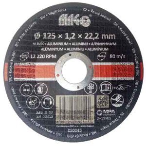 Řezný kotouč na hliník 125x1,2x22,2mm 020045