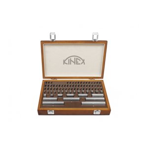 Základní ocelové měrky KINEX, 83ks, tř. přesnosti 1, DIN 861 1046-13-083