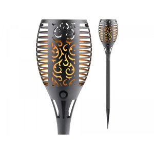 Pochodeň LED s plamenem, 58cm, solární nabíjení, 33 LED 43147