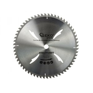 Kotouč pilový do dřeva GEKO, 450x30 mm, 60T G78162