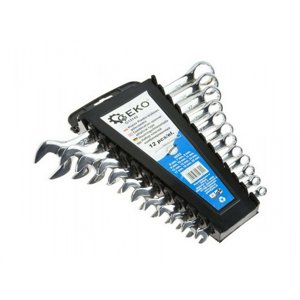 Sada klíčů očkoplochých GEKO, 12ks, 6-22mm, plast. držák G11142