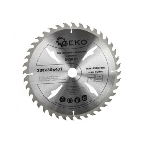 Kotouč pilový do dřeva, 300x30 mm, 40T GEKO G78141