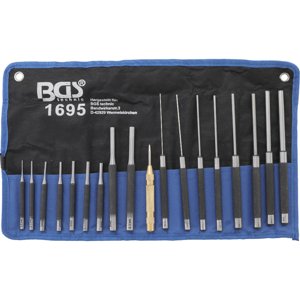 Sada vyrážečů závlaček | 100 - 150 - 200 mm | 1,5 - 9,5 mm | včetně důlčíku | 18dílná BGS 1695 BGS1695